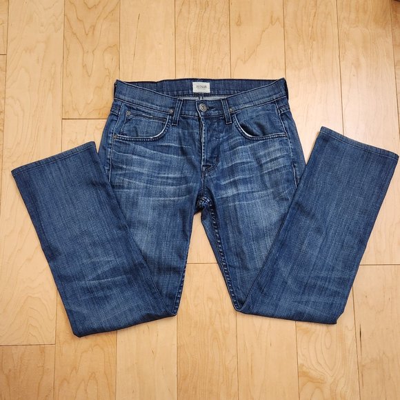 👖 HUDSON Byron Denim 👩🏻🧑 Unisex Jeans Five Straight Buttons Jeans sz 29 - Picture 2 of 16